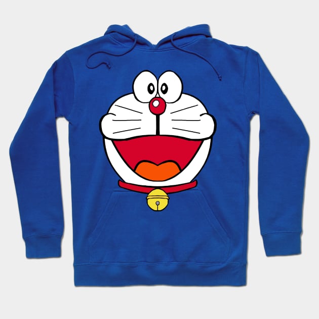 Doraemon face cat Hoodie by Ace20xd6